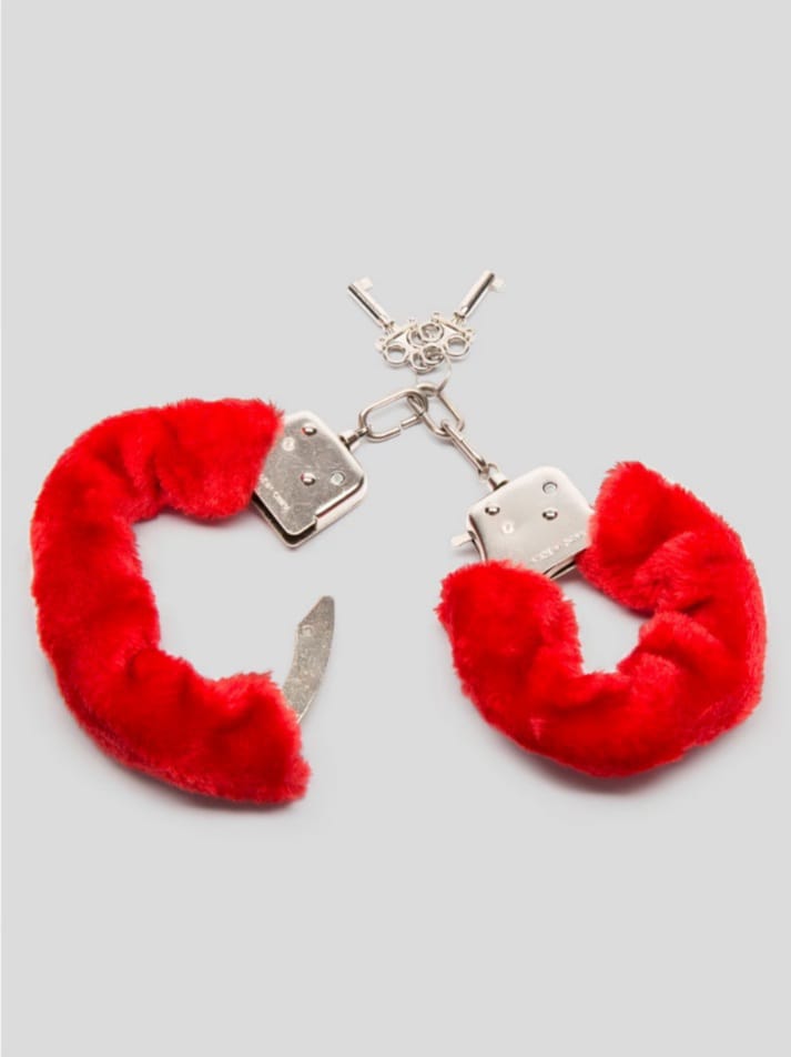 Lovehoney Red Furry Handcuffs